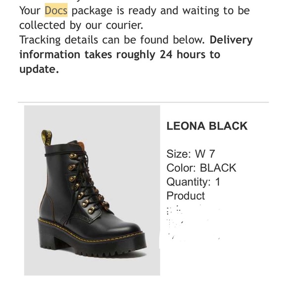 DR. MARTENS - LEONA WOMEN'S VINTAGE SMOOTH LEATHER HEELED BOOTS- Black size 7 - Picture 2 of 9